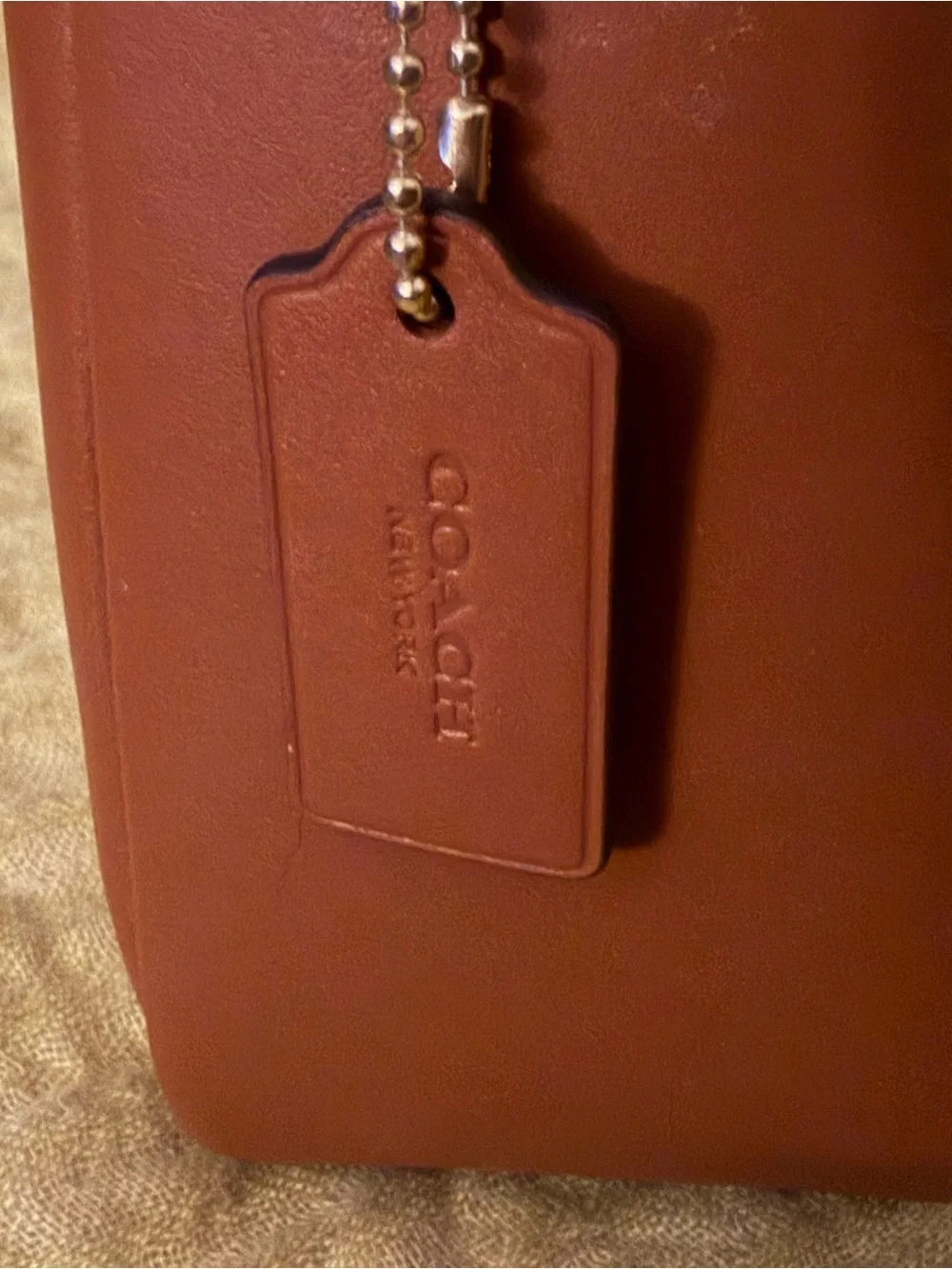 COACH Mini Hadley Leather Crossbody Bag in Brown - Picture 4 of 8